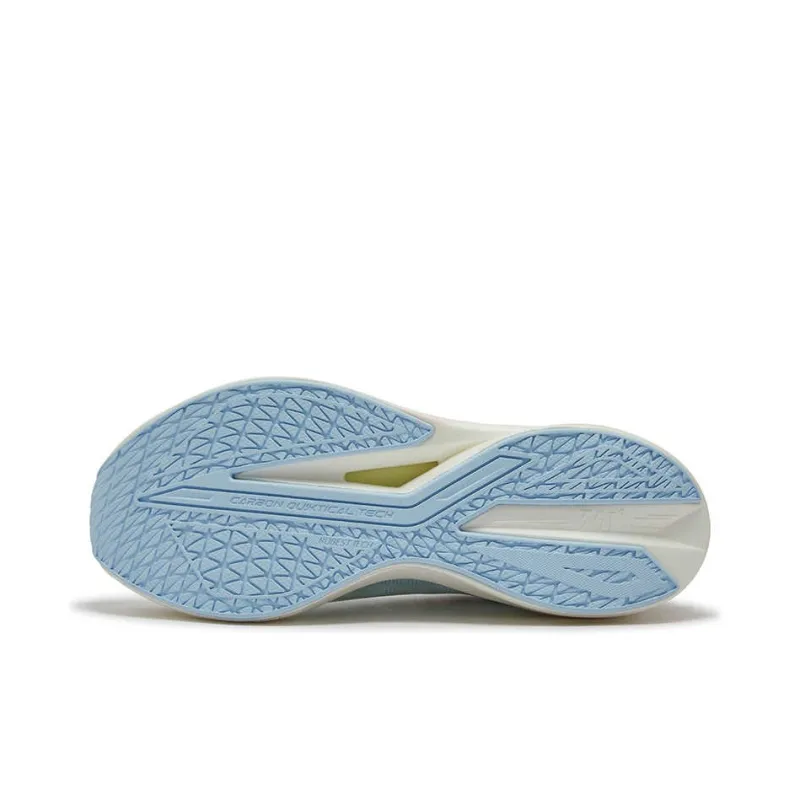 361° Breathable Slip Resistant Low Top Long Distance Running Shoes Women's White Blue-4