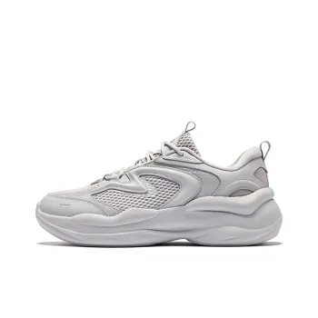 Erke Anti Slip Wear Resistant Low Top Casual Shoes Men's Mist Gray