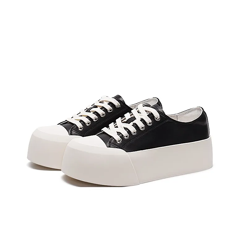 RHYTHM OF JOY Height Increasing Low-Top Skateboard Shoes Women's-6