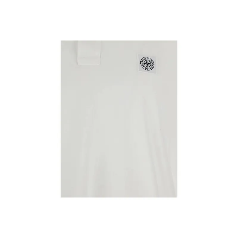 STONE ISLAND Logo Patch Short Sleeved Polo Shirt-2