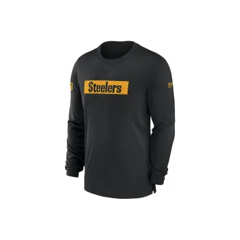 Nike Pittsburgh Steelers Sideline Player Team Issue Men's Nike Dri FIT Long Sleeve Top
