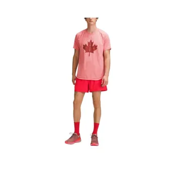 Lululemon Team Canada Collection License To Train COC T Shirt Men's Mixed Color Spicy Red