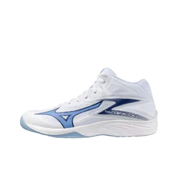 Mizuno Anti Slip Wear Resistant Mid Top Training Shoes Unisex White Blue