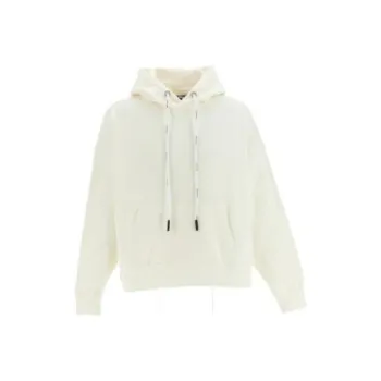 PALM ANGELS Logo Detail Cotton Hoodie