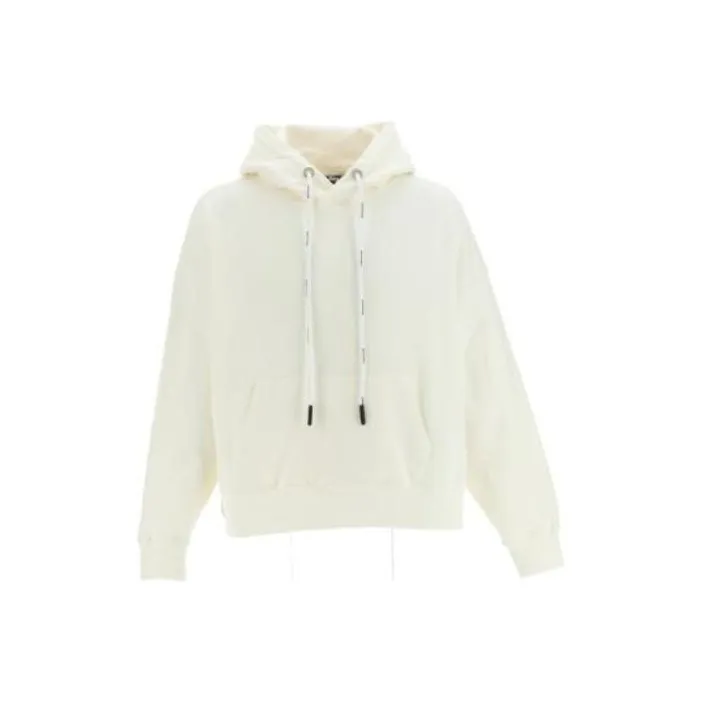 PALM ANGELS Logo Detail Cotton Hoodie-0