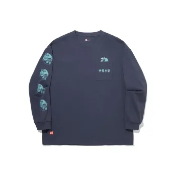 LiNing T Shirt Unisex Screen Mountain Blue
