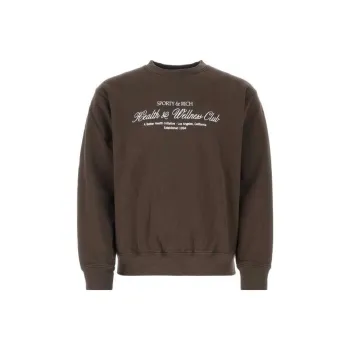 SPORTY & RICH Embroidered logo Cotton Sweatshirt