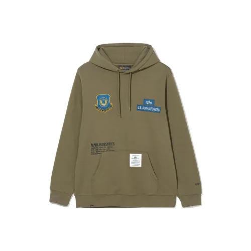 Alpha Industries Sweatshirts Men Olive Green