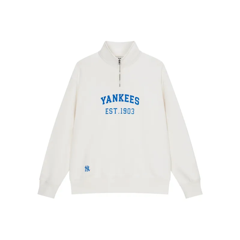 MLB Varsity New York Yankees Sweatshirts Unisex White-0