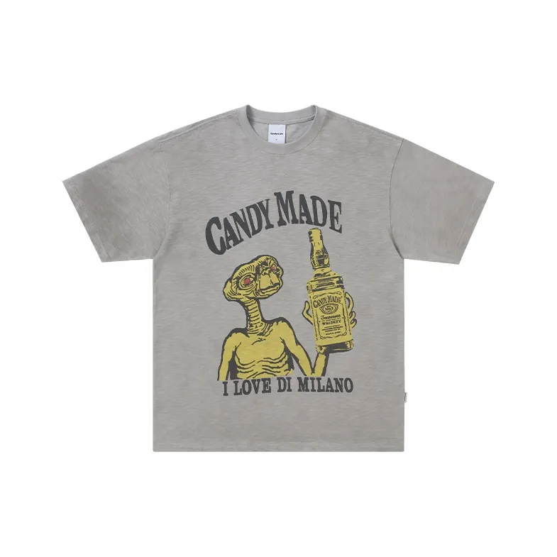 Candymade Haus T Shirt Unisex Gray-0