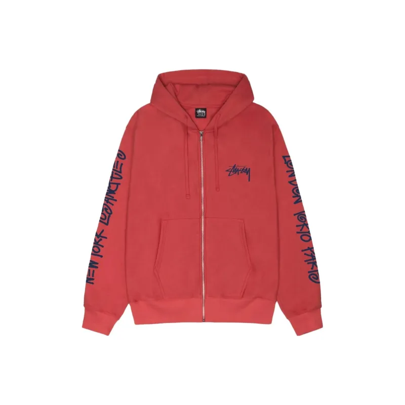 Stussy Big Cities Zip Hoodie-6