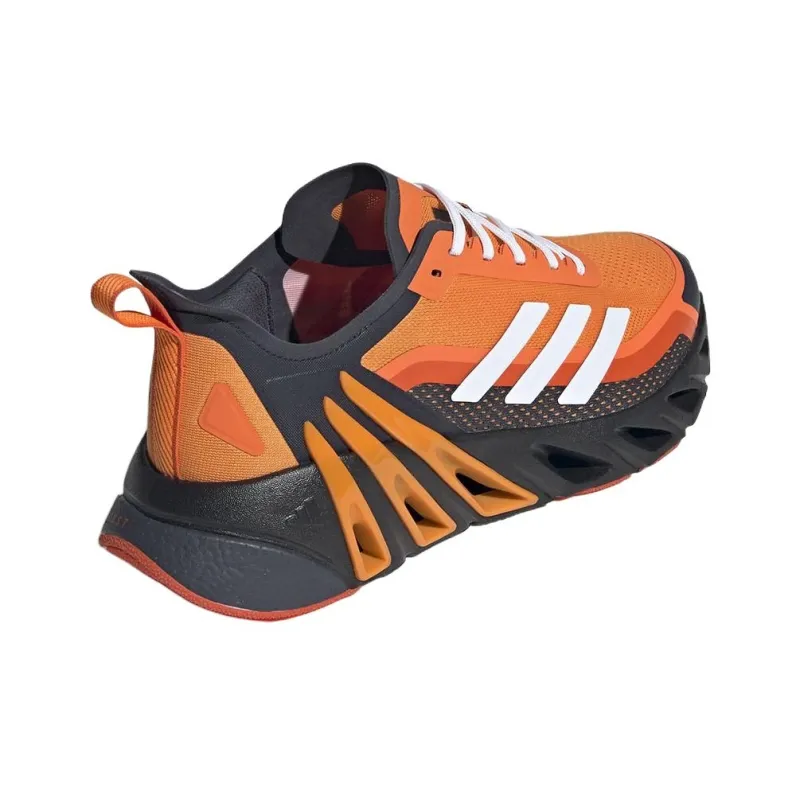 Adidas Anti Slip Wear Resistant Low Top Running Shoes Unisex Orange Black-2