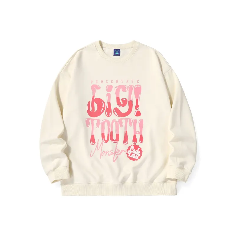 Bt Crew Neck Loose Fit Sweatshirt Spring Fall Unisex-4
