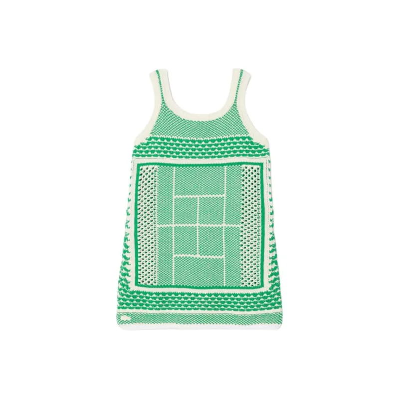 LACOSTE Crochet knit Mini Dress-1