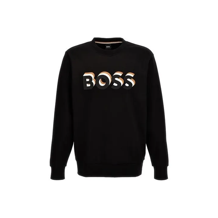 HUGO BOSS Logo print Cotton Sweatshirt-0