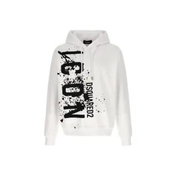 DSQUARED 2 Icon Printed Drawstring Hoodie