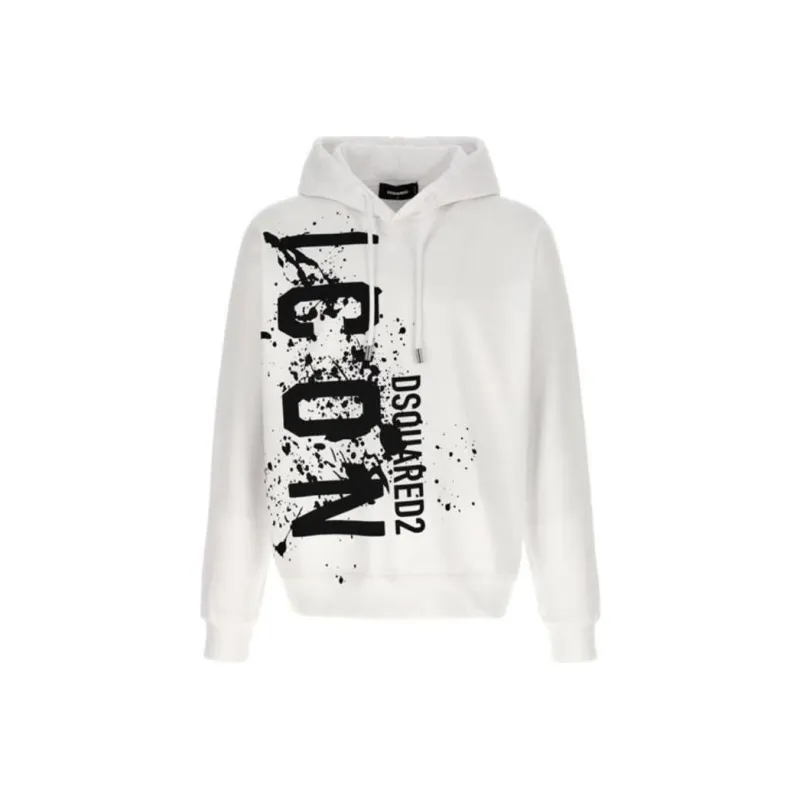 DSQUARED 2 Icon Printed Drawstring Hoodie-0