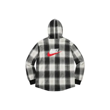 Supreme Nike Plaid Hooded Sweatshirt