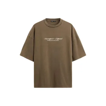 ZARA T-Shirts Men Green