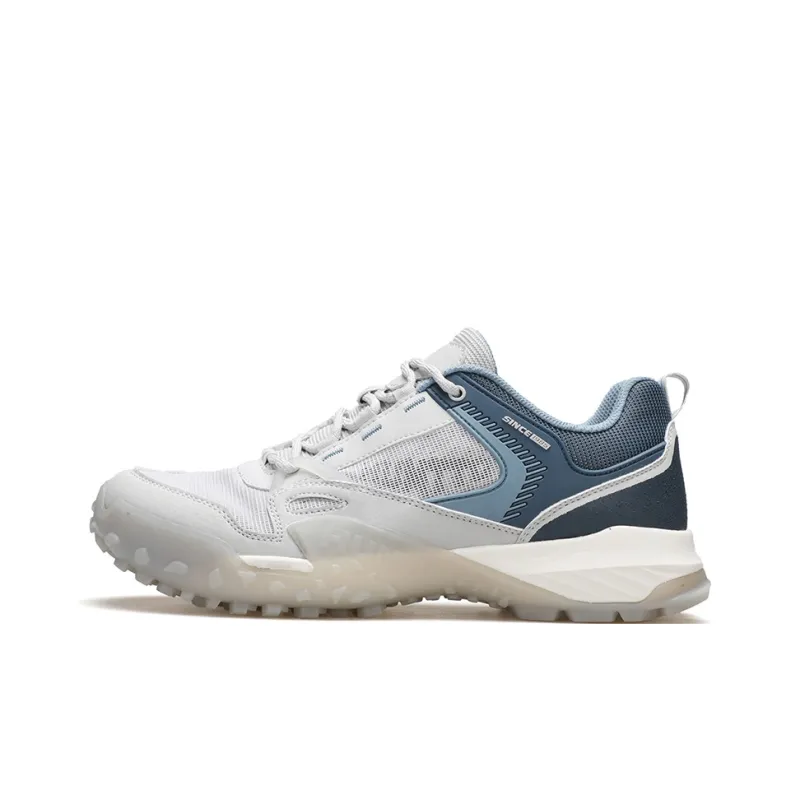 HUMTTO Cushioning Slip Resistant And Abrasion Resistant Low Top Outdoor Shoes Men's Gray Blue-0