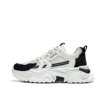 JKEM Anti Slip And Wear Resistant Height Increasing Low Top Chunky Sneakers Men's