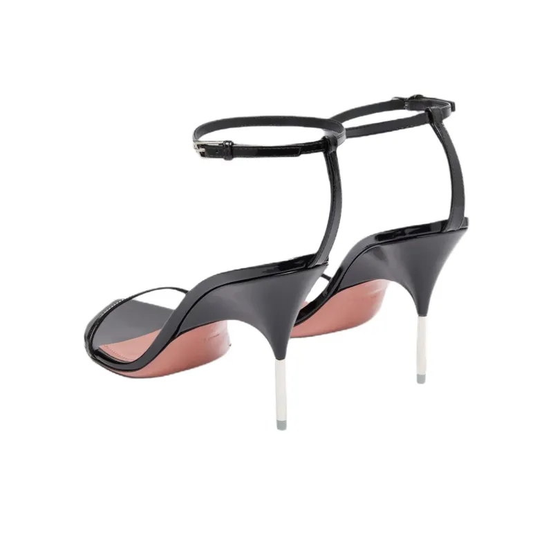 AMINA MUADDI Bruna Strap Sandals 9.5cm Women's Black-3