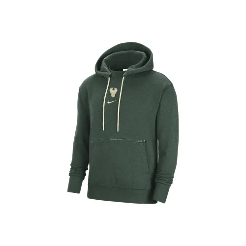 Nike Milwaukee Bucks Courtside Men's Nike Nba Pullover Fleece Hoodie