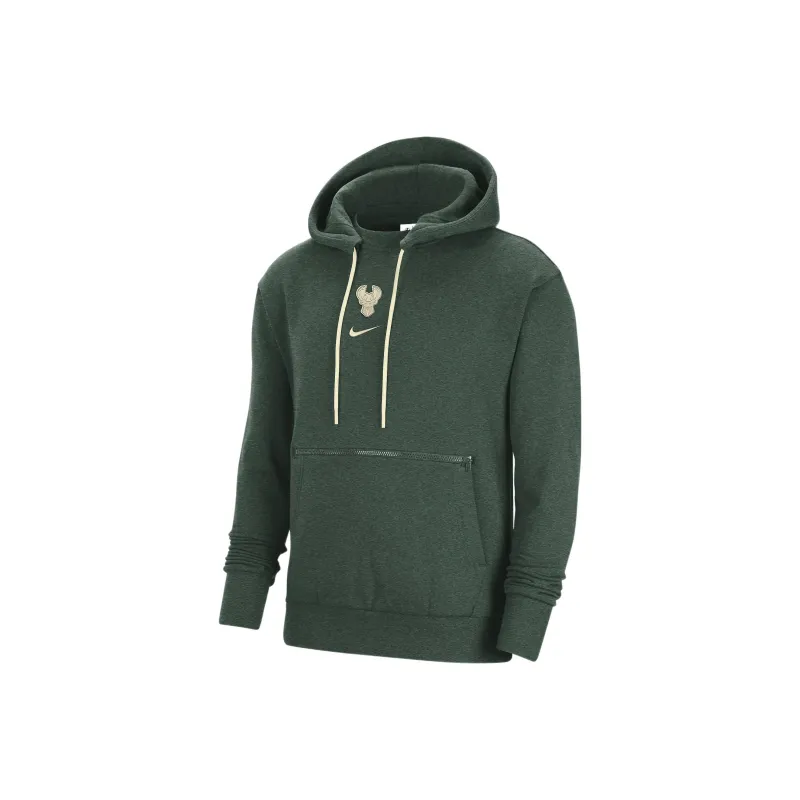 Nike Nba Milwaukee Bucks Courtside Fleece Pullover Hoodie-0