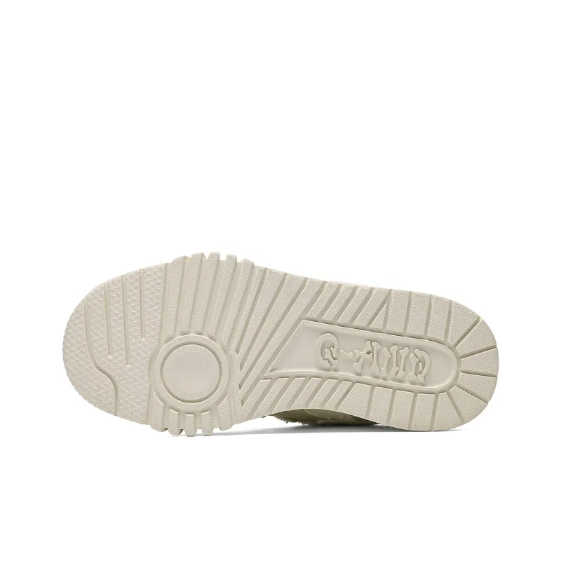 Q AND Cushioned Wear Resistant Height Increasing Low Top Skateboard Shoes Unisex-6