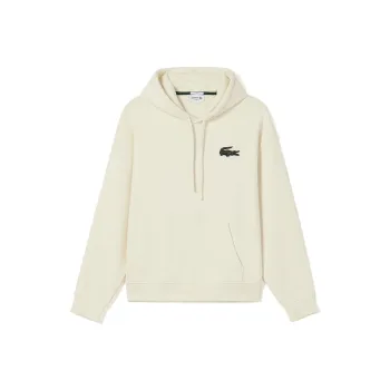 LACOSTE Logo patch Stretch cotton Hoodie