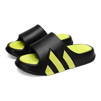 BEAR UNION Home Slippers, Unisex Black Green