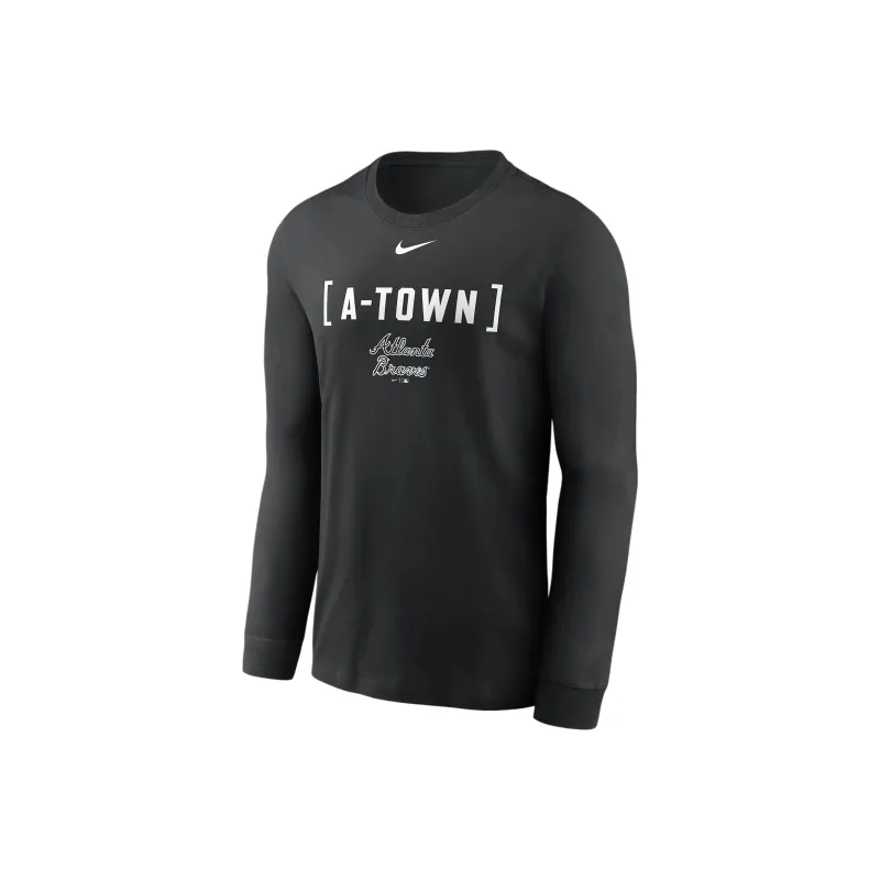 Nike Atlanta Braves Fashion Men's Nike Mlb Long Sleeve T Shirt-0
