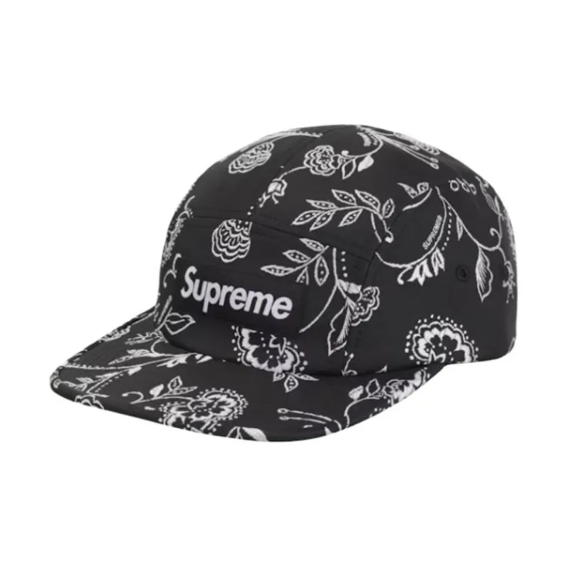Supreme Floral Jacquard Camp Cap-0