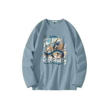Warrior T-Shirt Men's Light Blue+Dragon Roar
