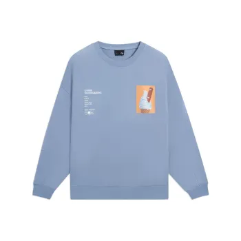 LiNing Sweatshirt Unisex Soft Gray Blue