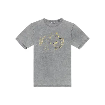 DIESEL T Shirts Men Gray