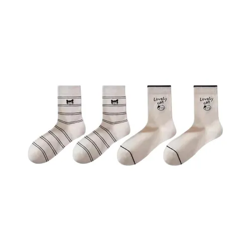 MADALLO Mid Calf Socks Women's 4 Pack