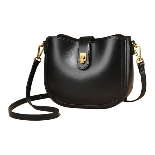 Versman PU Crossbody Bag, Shoulder Bag Trumpets Women's Black/Beige/Tea Brown
