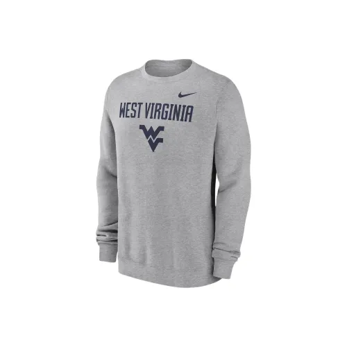 Nike West Virginia Mountaineers Primetime Primary Stack Men's Nike College Pullover Crew