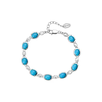 ME LUXE Turquoise Bracelet High Quality Pure Good Luck Bracelet Women's
