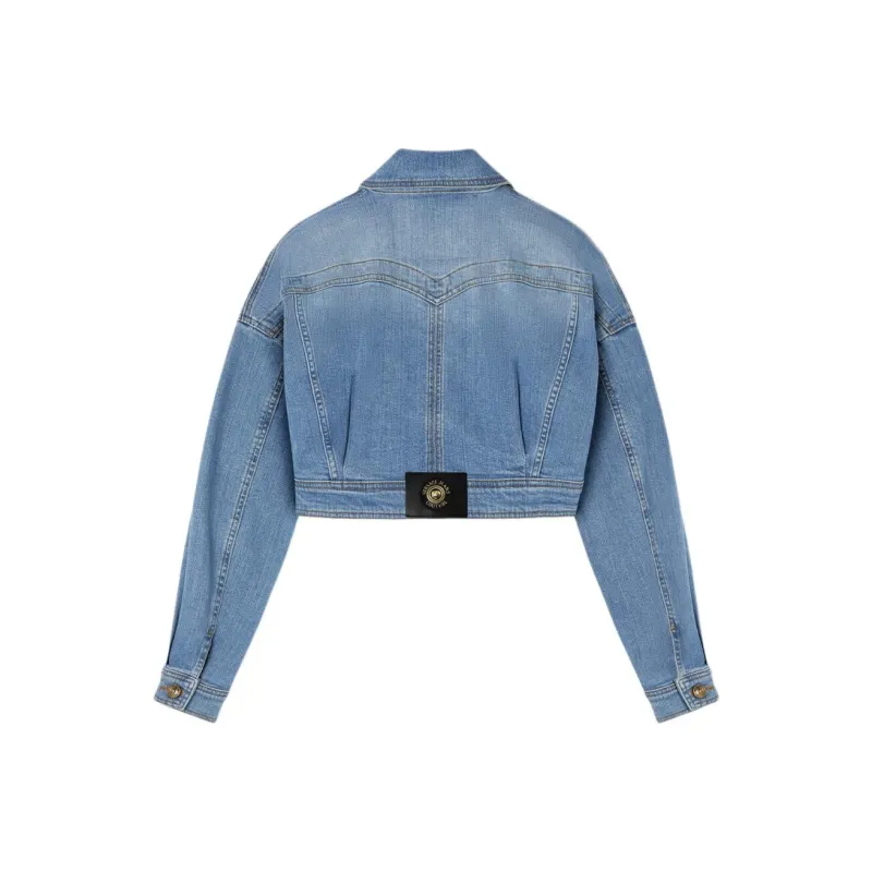 VERSACE JEANS COUTURE Cropped Denim Jacket-1