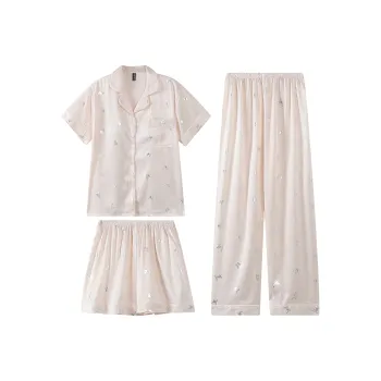 XIAFENYAN Pajama Set Women's Apricot