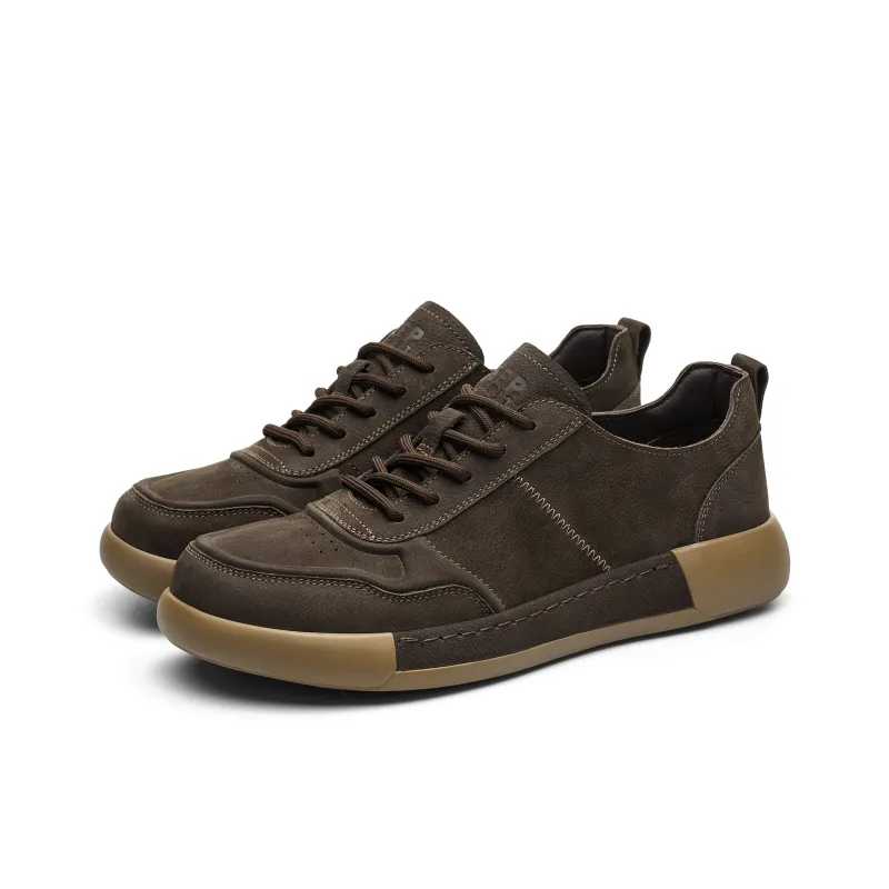 JEEP SPIRIT Coverage Slip Resistant Cushioning Abrasion Resistant Low Top Skateboard Shoes Men's Caramel Brown-3