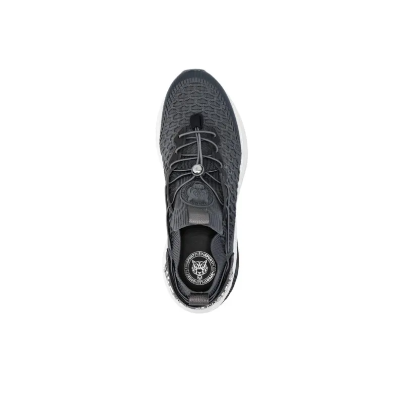 PLEIN SPORT Low Top Casual Shoes Unisex Dark Gray-4