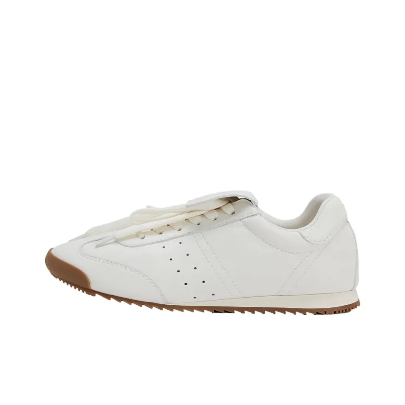 URBAN REVIVO Slip Resistant Low Top Casual Shoes Women's Ecru-0