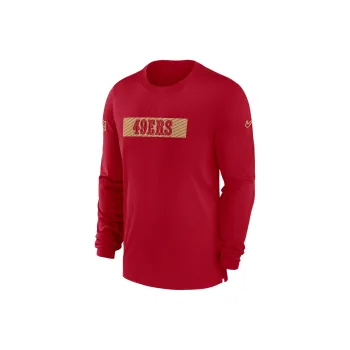 Nike San Francisco 49ers Sideline Player Team Issue Men's Nike Dri FIT Long Sleeve Top