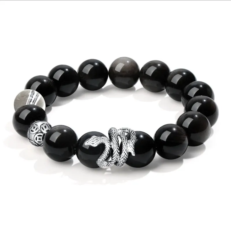 TANGSHU Obsidian Bracelets Unisex-0