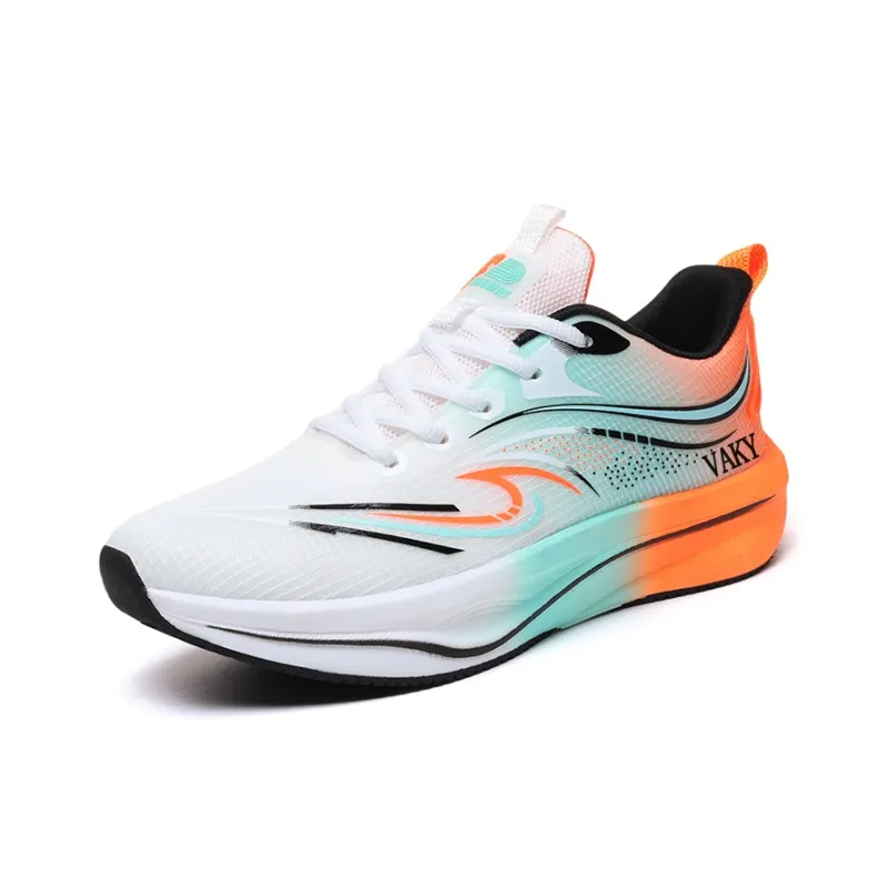 VAKY Cushioning, Slip Resistant, And Abrasion Resistant Low Top Carbon Plate Casual Running Shoes Unisex-6