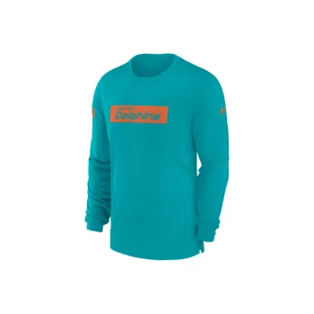 Nike Miami Dolphins Sideline Player Team Issue Men's Nike Dri FIT Long Sleeve Top