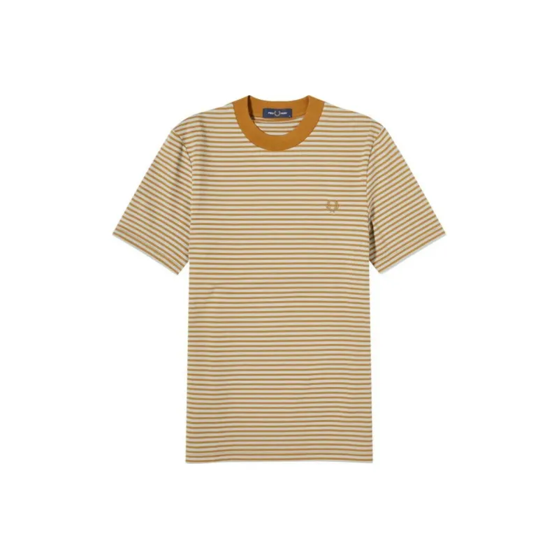 FRED PERRY Strip Cotton T shirt-0